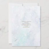 Christmas  heavy snow pine forest 2 card kaart (Achterkant)