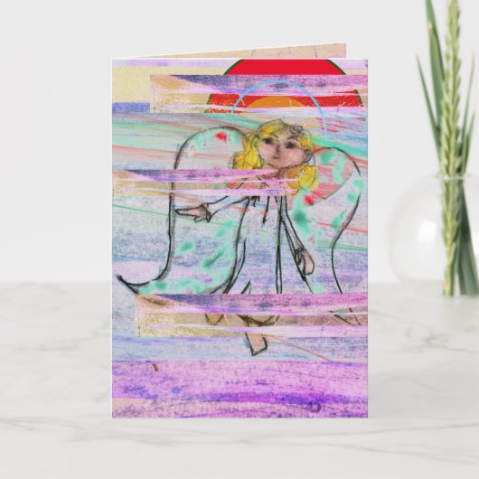 Christmas Herald Angel Peace Kaart (Voorkant)