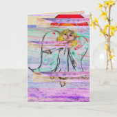 Christmas Herald Angel Peace Kaart (Gele Bloem)