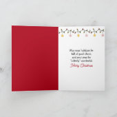 Christmas Hereford Cow and Calf Kaart (Binnen)