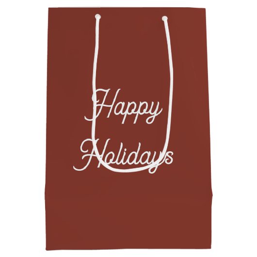 Christmas Hereford Cow and Calf Medium Cadeauzakje (Achterkant)