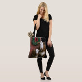 Christmas Hereford Cow and Calf Tote Bag (Op model)
