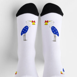 Christmas Heron Crew Socks Sokken