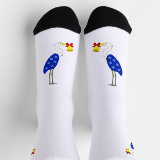 Christmas Heron Crew Socks Sokken
