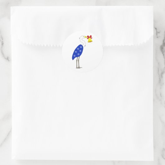 Christmas Heron Stickers (Tas)