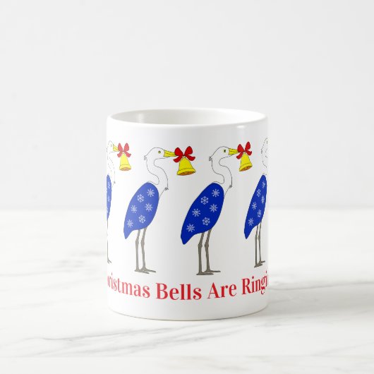 Christmas Herons Mug Koffiemok (Center)