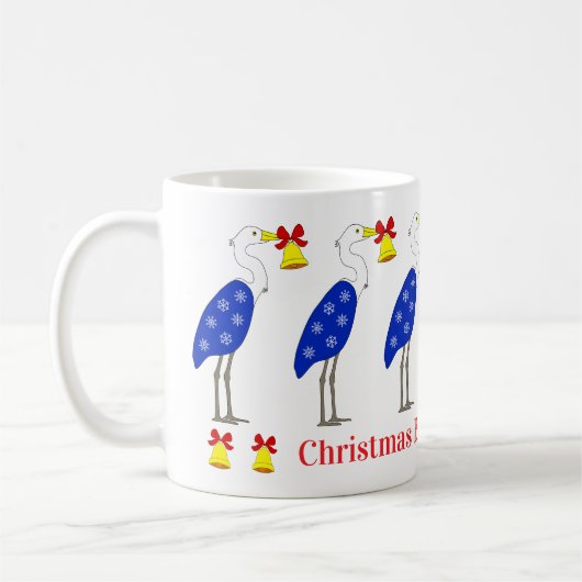 Christmas Herons Mug Koffiemok (Links)