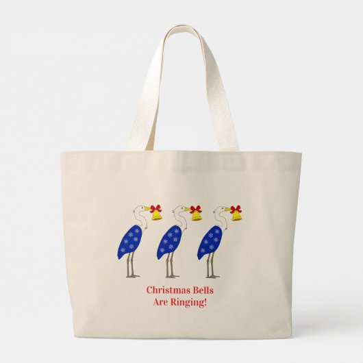 Christmas Herons Tote Bag (Achterkant)