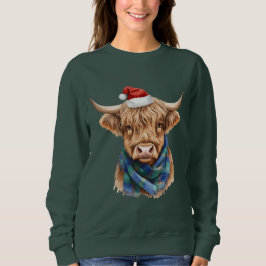 Christmas Highland Cow Trui