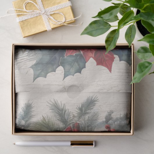 Christmas Highland Koe  krans ontkoppeling Tissuepapier (Geschenk)