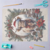 Christmas Highland Koe  krans ontkoppeling Tissuepapier (Craft)