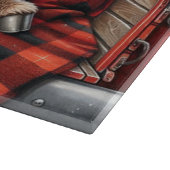 Christmas Highland Koe Snijplank (Hoek)