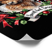 Christmas Highland Koe Snoep Canes Heifer Poster (Hoek)