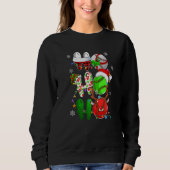 Christmas Ho Ho Ho Baseball  Santa Reindeer Elf Xm Trui (Voorkant)