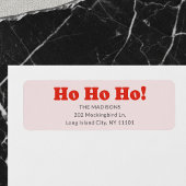 Christmas Ho Ho Ho Retro Etiket