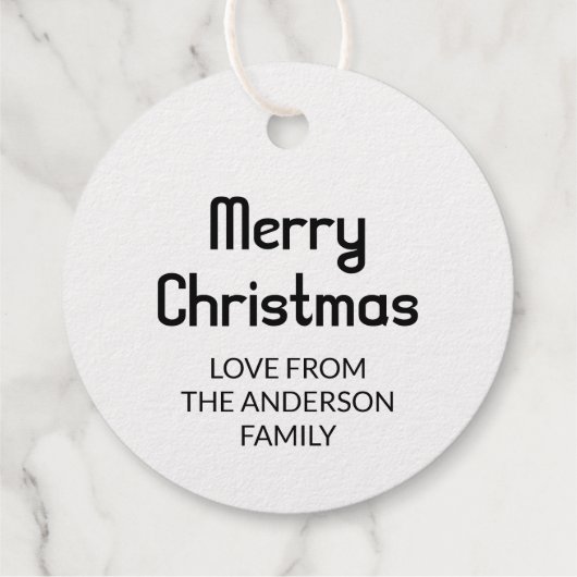 Christmas Ho Ho Ho Santa Winter Sneeuwvlokken Bedankjes Labels (Achterkant)