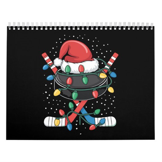 Christmas Hockey Xmas Santa Sports Hat Ball  Kalender (Hoes)