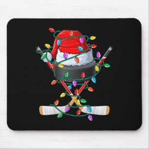 Christmas Hockey Xmas Santa Sports Pet Ball Kinder Muismat