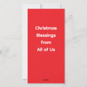 Christmas Holiday Abstract Angel Card Feestdagenkaart (Achterkant)