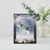 Christmas Holiday Angel briefkaart (Staand voorkant)