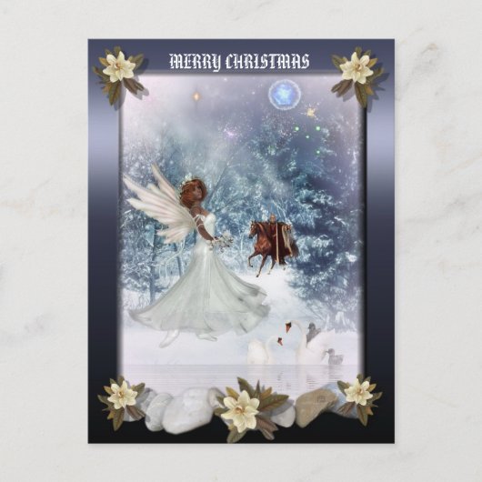 Christmas Holiday Angel briefkaart (Voorkant)
