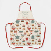 Christmas Holiday Baking Crew Custom Name Schort (Voorkant)
