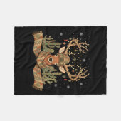 Christmas Holiday Camo Hunting Reindeer Deer Xmas  Fleece Deken (Voorkant (Horizontaal))