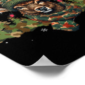 Christmas Holiday Camo Hunting Reindeer Deer Xmas Poster (Hoek)