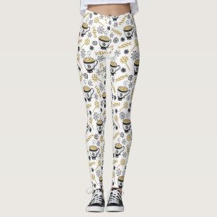 CHRISTMAS HOLIDAY CANDY CANE & HOT CCOA CUSTOM LEGGINGS