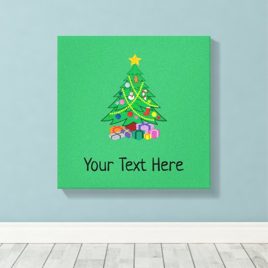 Christmas Holiday Canvas Afdruk (Insitu (Houten vloer))