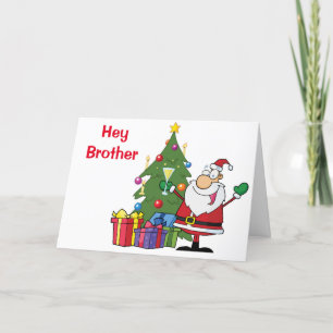 CHRISTMAS HOLIDAY CARD ADULT BROTHER FEESTDAGEN KAART