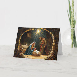 Christmas Holiday Card Baby Jesus Series #3 Kaart