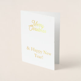 Christmas Holiday Card Folie Kaarten