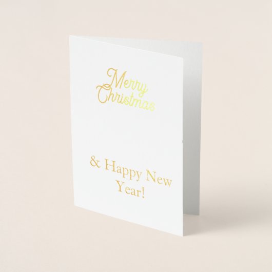 Christmas Holiday Card Folie Kaarten (Voorkant)