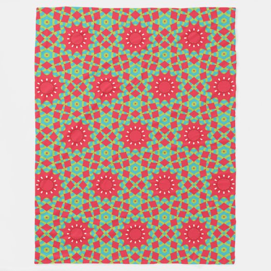 Christmas Holiday Charm Pattern Fleece Deken (Voorkant)