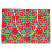 Christmas Holiday Charm Pattern Groot Cadeauzakje (Achterkant)