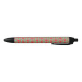 Christmas Holiday Charm Pattern  Zwarte Inkt Pen (Bodem)
