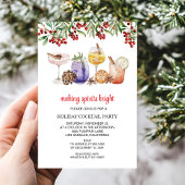 christmas Holiday Cocktail Party Invitation Kaart