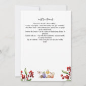 christmas Holiday Cocktail Party Invitation  Kaart (Achterkant)