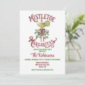 Christmas Holiday Cocktail Party Invitation Kaart (Staand voorkant)