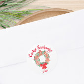 Christmas Holiday Cookie Exchange Ronde Sticker