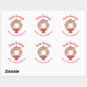 Christmas Holiday Cookie Exchange Ronde Sticker (Vel)