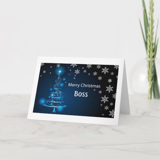 CHRISTMAS HOLIDAY DECOR "BOSS" TE CHRISTMAS FEESTDAGEN KAART (Voorkant)