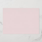 Christmas Holiday Dinner Elegant Red Folie Uitnodiging (Achterkant)