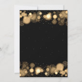 Christmas Holiday Dinner Party Winter Gold Bow Kaart (Achterkant)