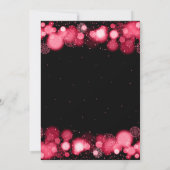 Christmas Holiday Dinner Party Winter Gold Bow Red Kaart (Achterkant)