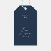 Christmas Holiday Elegant Peace Joy Love Simple Cadeaulabel (Voorkant)