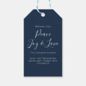 Christmas Holiday Elegant Peace Joy Love Simple Cadeaulabel