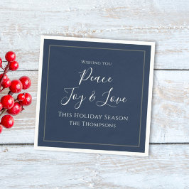 Christmas Holiday Elegant Peace Joy Love Simple Servet