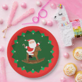Christmas Holiday Equestrian Party Papieren Bordje (Feest)